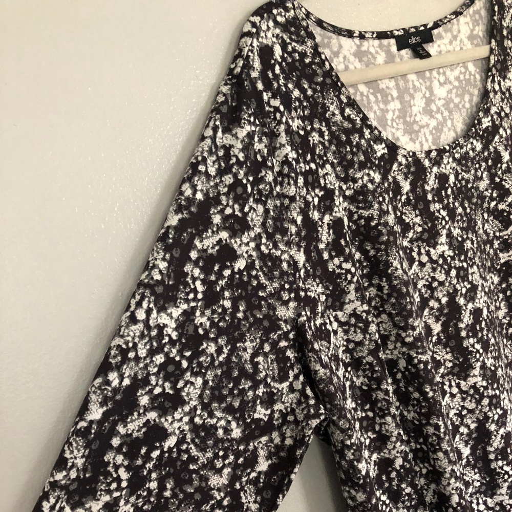 Plus size Ellos dress black and white
